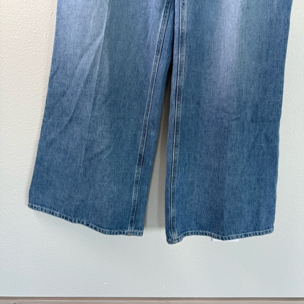 PAIGE Zoey Tie Waist Wide Leg Jeans Alaya Denim Boho Casual Women’s Size 32 - Picture 7 of 16